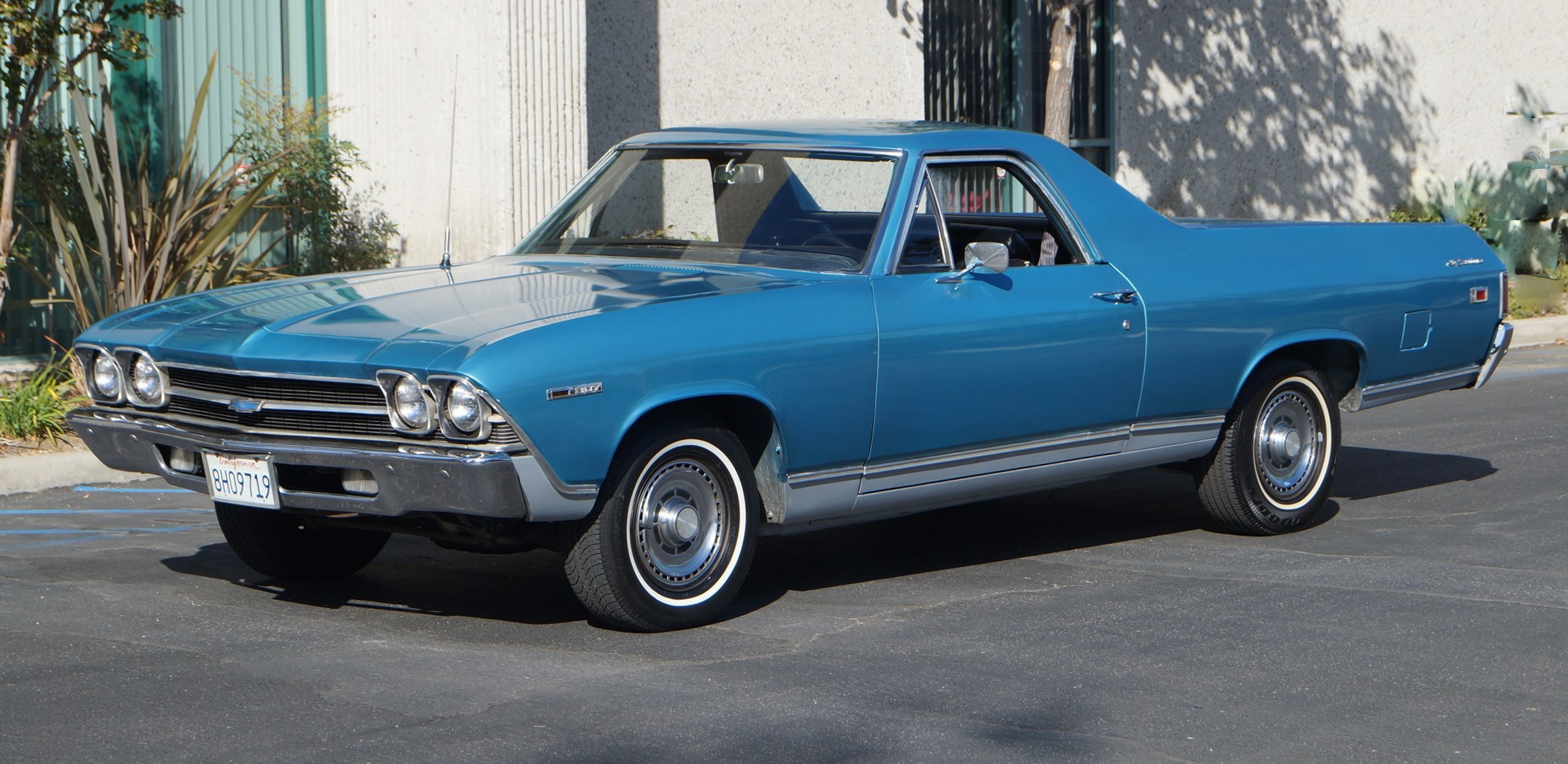 Blue 1969 Chevy El Camino - Sold at Johnston Motorsports
