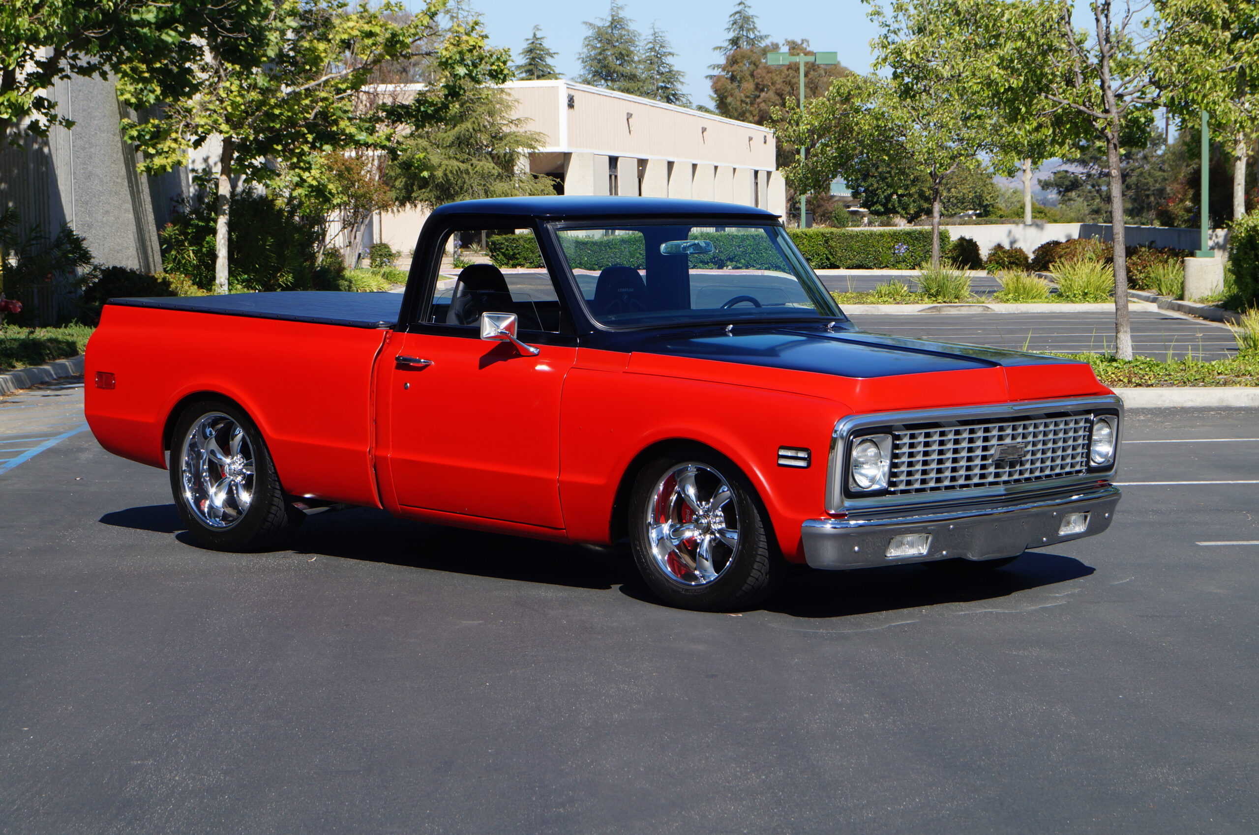 Red and Black 1972 Chevrolet C10 Truck - Sold at Johnston Motorsports
