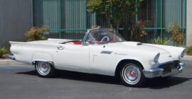 White 1957 Ford Thunderbird - Sold at Johnston Motorsports