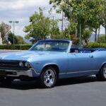 Light Blue 1969 Chevrolet Chevelle Malibu Convertible