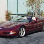 Burgundy 2003 Chevrolet Corvette Convertible