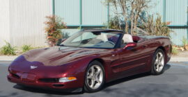 Burgundy 2003 Chevrolet Corvette Convertible